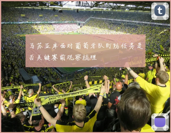 马苏亚库面对葡萄牙队盯防任务是否关键赛前观察梳理